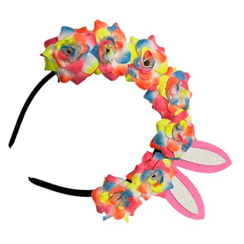 PACKOVE Bunte Stirnband mit Blumen für Frauen Perfektes Accessoire für Ostern Festlicher Haarschmuck Strapazierfähiger und Leichter Haarreif für Täglichen Gebrauch von PACKOVE