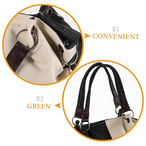 PACKOVE Canvas Tote Bag Damen Klein Multifunktional Crossbody Purse Schultertasche Aus Strapazierfähigem Canvas Für Alltag und Reisen In Verschiedenen Farben von PACKOVE