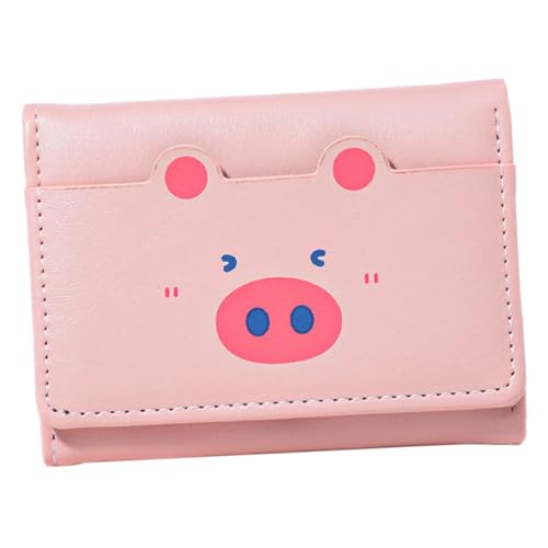 PACKOVE Cartoon-Geldbörse kreditkartenhalter Credit Card Holder geldbörse mit reißverschluss süße Geldbörse für Mädchen Kurze Clutch für tragbar Handtasche nimm die Tasche Damen Pu von PACKOVE