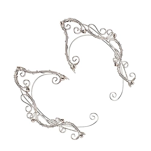 PACKOVE Chic Elfen Ohrclips Handgefertigte Ohrmanschetten für Frauen Nicht Piercende Ohrringe für Kostüme Cosplay Partys und Täglichen Gebrauch von PACKOVE