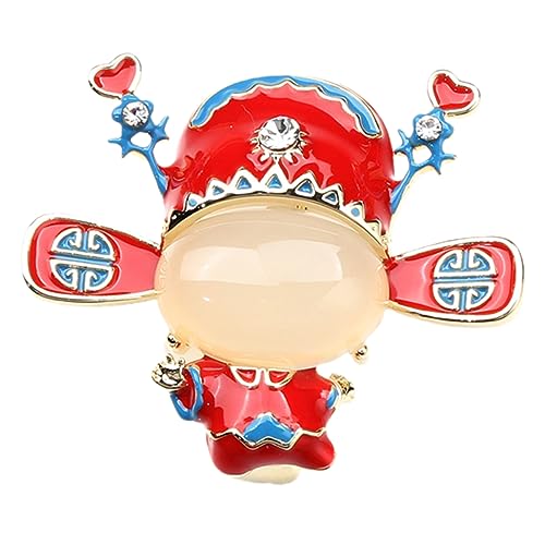 PACKOVE Chinesische Metallbrosche Zhuangyuan Hut Design Kupferlegierung Langlebig Stilvoll für Damenjacke Anstecknadel Schal Tuch Modeaccessoire von PACKOVE