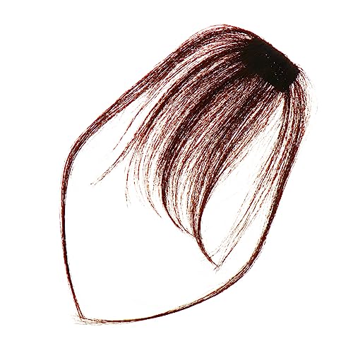 PACKOVE Clip in Haarfransen Echthaar Clip Haarteil Für Frauen Haarverlängerungen Für Alltag Und Party von PACKOVE