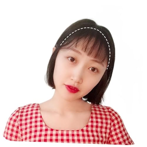 PACKOVE Clip in Air Fringe Schwarze Front Fransen Haarverlängerung Für Frauen Und Mädchen Atmungsaktiv Einfach Zu Benutzen Verstellbare Clips Natürliches Aussehen Für Alltag Und Besondere von PACKOVE