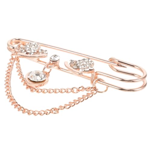 PACKOVE Clips mit Strassdekoration Vielseitige Broschen für Schals Pullover und Kleider Sicherheitsnadeln für für Formelle und Lässige Outfits von PACKOVE