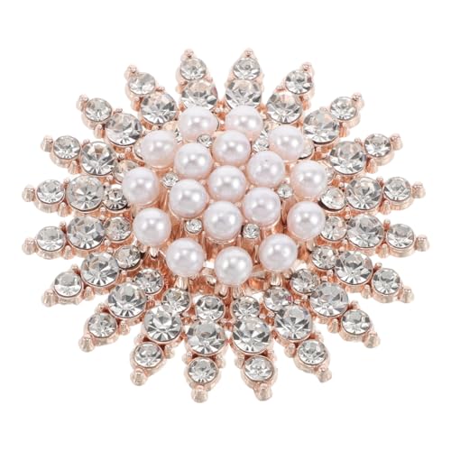 PACKOVE Damen Brosche mit Perle Vielseitiger Schalclip und Pullover Clip Stilvoller Ansteckpin für Kleidung Strickjacken und Schals Robust und Modisch für Herbst und Winter von PACKOVE