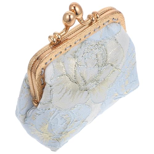 PACKOVE Damen Clutch Handtasche mit Perlenverzierung Vintage Blumenmuster Bestickte Abendtasche für Hochzeit und Formelle Anlässe Stilvolle Geldbörse mit Praktischem Stauraum Modisches von PACKOVE