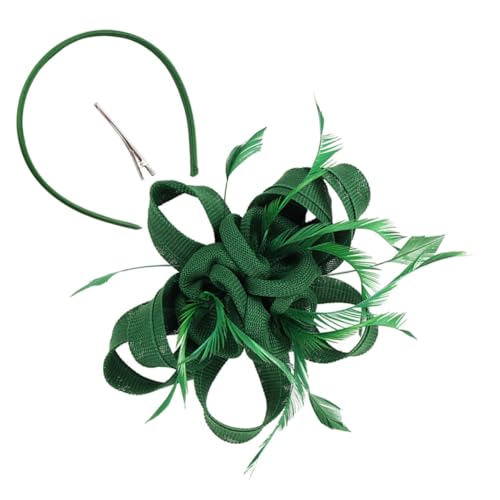 PACKOVE Fascinator Hut Für Mit Kopfbügel Kopfstück Für Teeparty Cocktail-events Und Festliche Anlässe Strapazierfähigem Material Mit Federn von PACKOVE