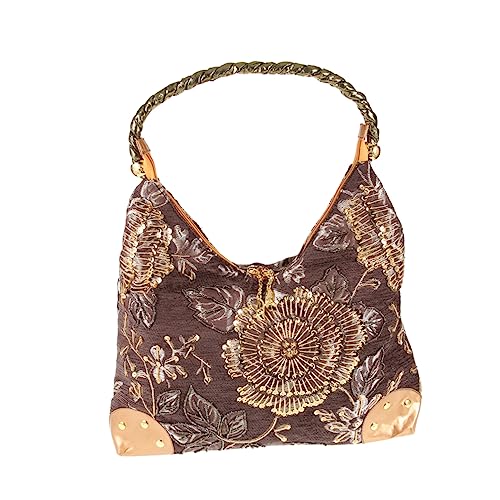 PACKOVE Umhängetasche Einkaufstasche Für Frauen Vintage Einkaufstasche Handtasche Für Frauen Modische Abendtasche Frauen Partytasche Damen Eine Schulter von PACKOVE