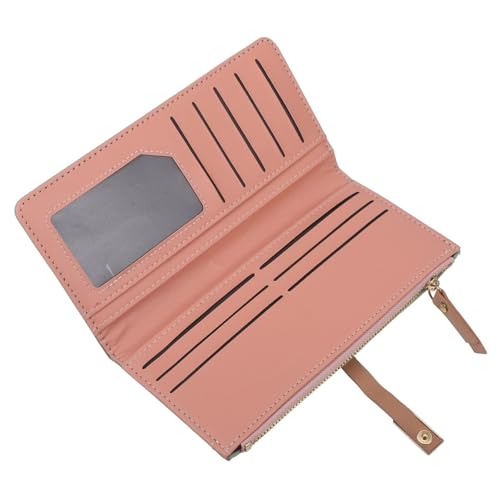 PACKOVE Damen Langes Portemonnaie aus PU Material mit Reißverschluss Große Kapazität Mehrlagiges Design Stilvolle Handtasche Clutch für Alltag Party Geburtstag für Frauen Mädchen von PACKOVE