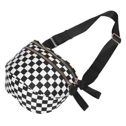 PACKOVE Damen Schultertasche Kariert mit Verstellbarem Gurt Große Kapazität Shell-förmige Crossbody Bag aus Robustem und Modisch Vielseitig für Alltag und Reisen von PACKOVE