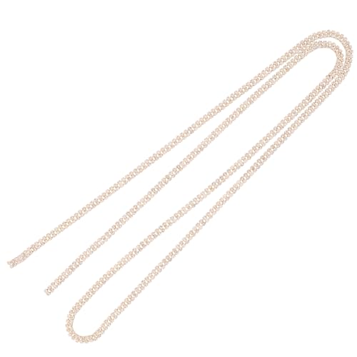 PACKOVE Deko Kette für DIY Bastelprojekte Doppelte Kette mit Besatz zur Dekoration von Hochzeitskleidern Kleidung Vielseitig Einsetzbar von PACKOVE