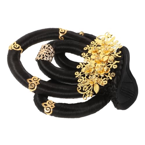 PACKOVE Dekorative Haarkämme Für Damenaccessoires Haarschleifen Für Damen Aus Samt Dutt Haar Zubehör Haarschmuck Für Hochsteckfrisuren Schleifenspangen Damen Haarband Filament Black von PACKOVE