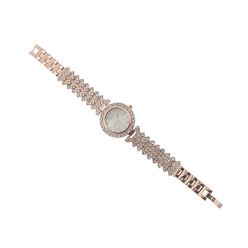 PACKOVE -Damenuhr Damenuhr Legierung Diamantuhren für Damen Damenarmbanduhren Damen Armbanduhr Strampler für Frauen Kristallkleid Frauen-Accessoire Frauen versorgen von PACKOVE