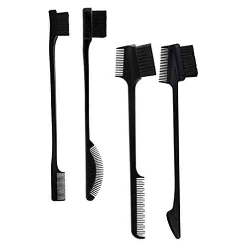 PACKOVE 4stücke Doppelköpfiger Augenbrauenkamm Mit Augenbrauenbürste Und Haaransatzkamm Praktisches Make-up-tool Für Frauen Und Männer Geeignet Für Daily Use Und Professionelle Anwendung von PACKOVE