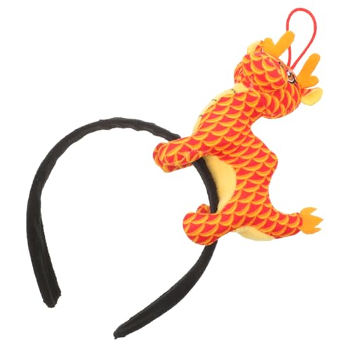 PACKOVE Drachen-Stirnband Haarschmuck Haargummis Cartoon-Drachen-Haarband Stirnband für Bühnenauftritte Chinesisches Tierkreiszeichen Ausgabekarte Kleidung Wasserhahn Gürtel Kind Garn von PACKOVE