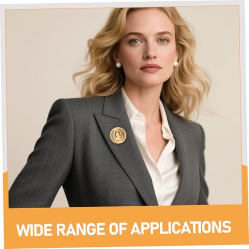 PACKOVE Duftende Hebezeuge Brosche Broschennadel Anstecknadel für Party filigrane Brosche Broschen für Frauenkleidung Broschen im chinesischen Stil Blossoms Badge Kupfer Golden von PACKOVE