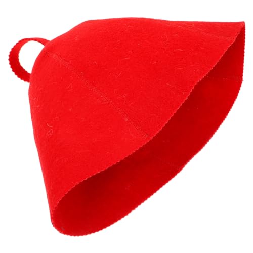 PACKOVE Filz Sauna Hut Für Damen Und Herren Wasserabsorbierende Badekappe Aus Natürlichem Wollfilz Tragbare Und Bequeme Saunamütze Für Sauna Und Dampfbäder Wellness Geschenk Für Saunagänge von PACKOVE