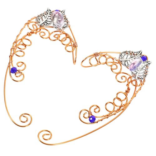 PACKOVE Ear für Damen Non piercing Leichte Ohrklemmen Stilvolle Elfenohr Schmuck Modische Ohrringe für Mädchen und Frauen Geschenkidee von PACKOVE