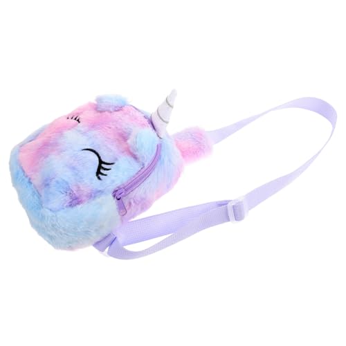 PACKOVE Einhorn-Brusttasche Mädchenhandtasche Kleine Einhorn-Handtasche Einhorn-geldbörse Für Kawaii-geldbörse Schultertasche Kleine Mädchen Geldbörse Umhängetasche Kind Tier Plüsch von PACKOVE