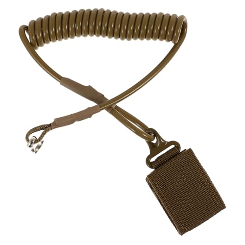 PACKOVE Elastisches Schlüsselband Taktisches Schlüsselband Schlüsselhalter Schlüsselanhänger Elastisches Federband Outdoor-versorgung Verstellbares Schlüsselband Lanyard Pistolenseil Nylon von PACKOVE