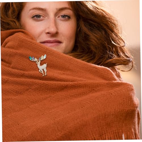 PACKOVE Elch Brosche Hirschbrosche aus Strass Tiernadel Brosche Anstecknadeln aus Strass Strasssteine Golden von PACKOVE