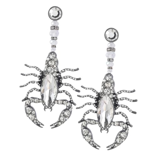 PACKOVE Elegante Damen Tropfenohrringe mit Funkelnden Strasssteinen Modische Schmuckstücke für Halloween Alltag und Besondere Anlässe Auffällige Design Ohrhänger für Frauen und Teenager von PACKOVE