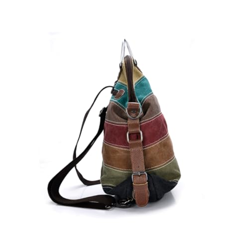 PACKOVE Elegante Damen Umhängetasche Canvas mit Großer Kapazität Multifunktional als Schulter Handtasche Robustes Retro design Modische Crossbody Tote Bag für Alltag und Shopping von PACKOVE