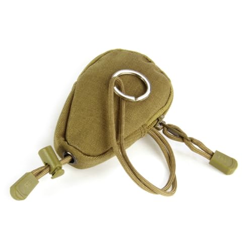 PACKOVE Elegante Geldbörse Aus Nylon Wechselgeldbörse Mit Schlüssel Kompakte Geldbörse Schlüsseltasche Outdoor-trainingstasche Erdfarbe von PACKOVE