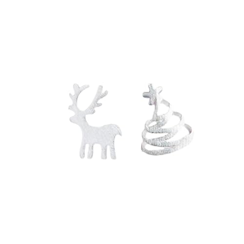 PACKOVE asymmetrische ohrringe geschenke für den jahrestag Ohrringe im Trend Ohrstecker aus Sterlingsilber für Damen Ohrschmuck für Damen dekorativer Ohrhänger Weihnachtsbaum schmücken von PACKOVE