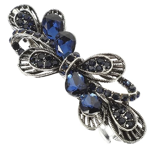 PACKOVE Eleganter Haarkamm mit Strasssteinen für Damen Vintage Haarschmuck für Hochzeiten Partys und Alltag Robuste Haarspange für Dickes Haar für Besondere Anlässe von PACKOVE