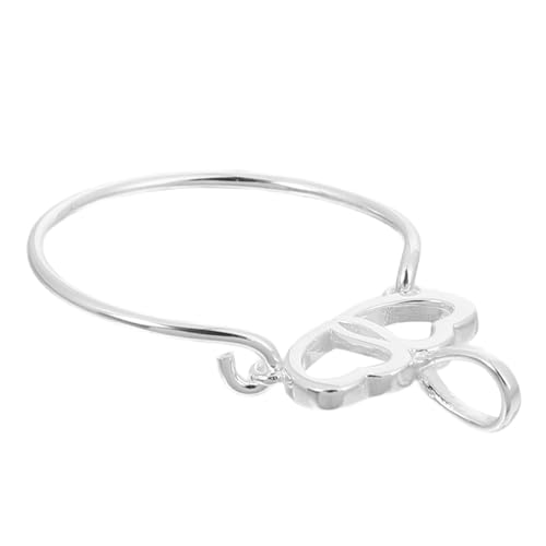 PACKOVE Eleganter Silber Schmuckanhänger Vielseitiger Kreis-ring als Charm-Halter Minimalistisches Design Langlebig und Pflegeleicht für Damen und Mädchen bei Alltag und Festlichen von PACKOVE