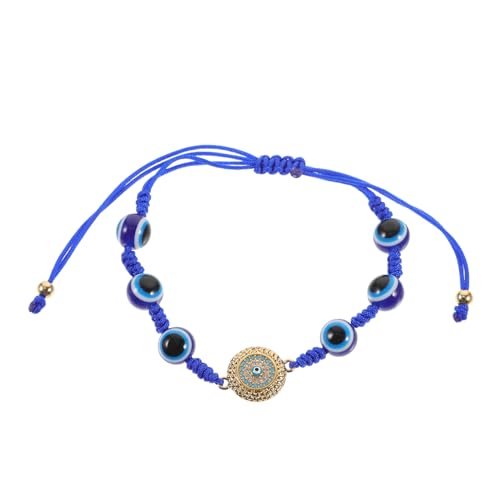 PACKOVE Evil Eye Armband Amethyst Verstellbares Geflochtenes Armband für Frauen Dekoratives Schmuckstück mit Bösem Blick für Stilvolles zu Weihnachten Geburtstagen Jubiläen und von PACKOVE