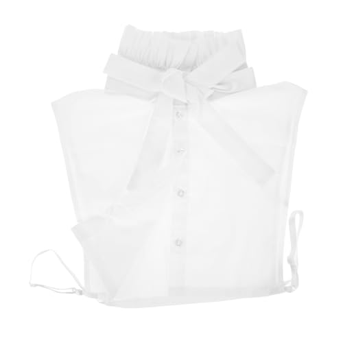 PACKOVE Falscher Blusenkragen Damen Weiß Rüschen Schleife Design Abnehmbar Warm Herbst Winter Modisch Layering PACKOVE Falscher Blusenkragen Damen Weiß Rüschen Schleife Design Abnehmbar Warm Herbst Winter Modisch Layering von PACKOVE