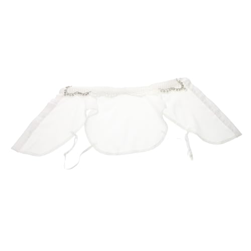 PACKOVE Falscher Kragen Für Hemden Blusen Aus Polyester Abnehmbar Mit Strasssteinen Für Winterpullover Jacken Mäntel Outfit von PACKOVE