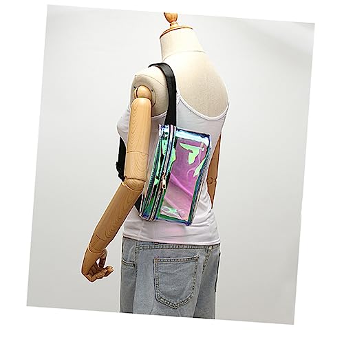 PACKOVE Fashionable Pu Leder Hüfttasche Reflektierende Farbenfrohe Und Glänzende Gürteltasche Für Damen Und Herren Mit Verstellbarem Tragegurt Für Reisen Und Freizeit Muster von PACKOVE