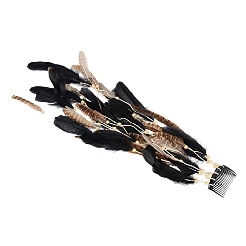 PACKOVE Federn Haarschmuck Feder Stirnband Zartes Federstirnband Für Damen Stilvolles Haaraccessoire Bohemian Haarband Für Partys Und Festivals von PACKOVE