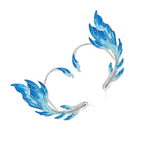 PACKOVE Fisch Ohr Manschette Ohrringe für Frauen Leichtes Komfortables Design Nicht Piercing Einheitsgröße Schmuckstücke für Alltag und Festtage von PACKOVE