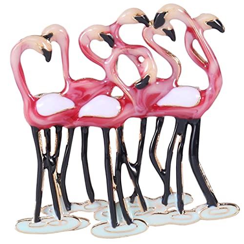 PACKOVE Flamingo Brosche für Frauen Kreative Anstecknadel für Jacken Schals Kleider für Besondere Anlässe Wie Valentinstag Weihnachten Hochzeiten von PACKOVE