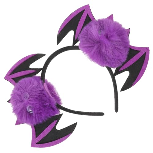 PACKOVE Fledermaus Haarreif für Halloween Lustiger Kopfschmuck mit Teufelsflügeln Perfektes Accessoire für Kostümpartys Cosplay und Festlichkeiten Einzigartiger und Auffälliger von PACKOVE