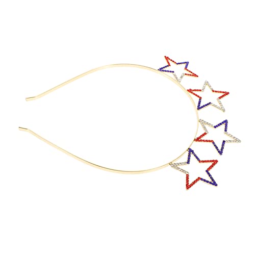 PACKOVE Lovely Pentagram Haarband Für Unabhängigkeitstag Party Zubehör Funkelnde Sternform Für Kostüme Und Feiern Stilvoller Haarschmuck Für Damen von PACKOVE