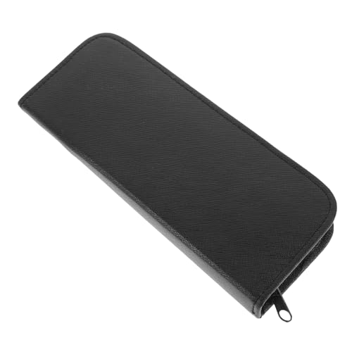 PACKOVE Friseur Werkzeugtasche Schwarz Professionelle Friseurtasche Für 3 Scheren Pu Material Kompakt Und Tragbar Organizer Für Friseur Salon Und Mobile Friseure von PACKOVE