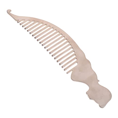 PACKOVE Friseurkamm Für Männer Und Zuhause Haarschneidekamm Aus Titanlegierung Rostfrei Und Antistatisch Ergonomisches Design Für Einfachen Gebrauch von PACKOVE