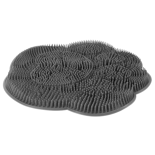 PACKOVE Fußschrubbermatte Mit Saugnapf Für Duschwände Rückenschrubber Mit Weichen Borsten Für Peeling Und Massageerlebnis Anti-rutsch-fußmatte Für Badezimmer-boden von PACKOVE