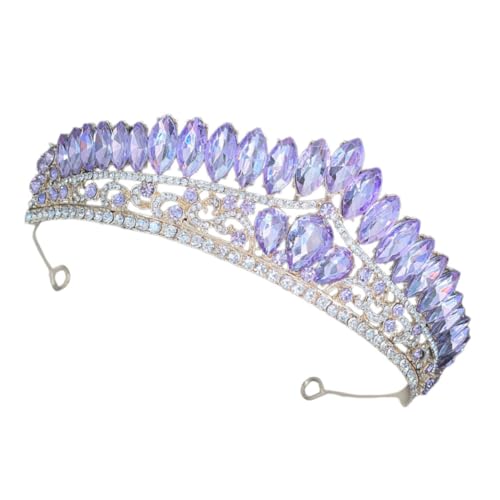 PACKOVE Geburtstagskronen für Frauen Brautaccessoires Hochzeitsstirnbänder für die Braut Königin Mädchen Junggesellin Dame Krone für Frauen Haarschmuck für die Braut Zinklegierung Violett PACKOVE Geburtstagskronen für Frauen Brautaccessoires Hochzeitsstirnbänder für die Braut Königin Mädchen Junggesellin Dame Krone für Frauen Haarschmuck für die Braut Zinklegierung Violett von PACKOVE