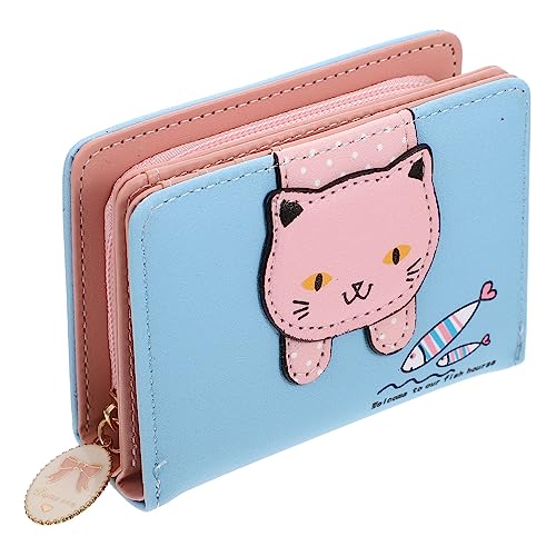 PACKOVE Geldbörse Mädchen Geschenk Geschenke für Damen ändern Katzenhalter Telefon Brieftasche Kartenetui kleines Portemonnaie Cartoon-Karten-Aufbewahrungstasche Mini Armband Kind PU-Leder von PACKOVE