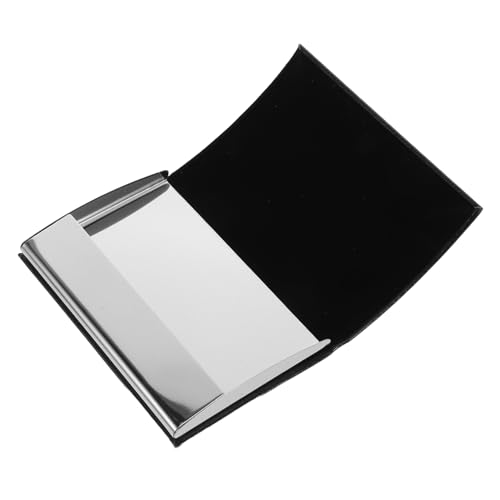 PACKOVE Visitenkartenhalter Aus Pu Gebogenem Metall Eleganter Und Praktischer Kartenetui Für Männer Und Frauen Für Büros Und Veranstaltungen Langlebig Und Stilvoll von PACKOVE