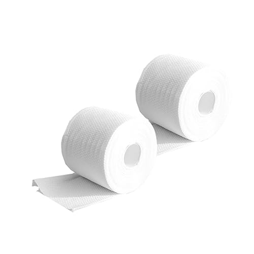 PACKOVE Gesichtstuch einmalhandtücher einmal handtücher io sanfte reinigung cotton pads gesicht pflege trockene feuchte Tücher abnehmbare Gesichtstücher Gesichts-Baumwollgewebe Weiß von PACKOVE