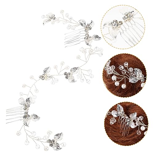PACKOVE Gesteck Und Kamm Kopfbedeckung Kopfbedeckungen Mädchen Haar Frauen Hochzeit Kopfbedeckung Für Braut Dekorationen Blumen Hochzeitszubehör Party Braut Bräute Fake Silberlegierung PACKOVE Gesteck Und Kamm Kopfbedeckung Kopfbedeckungen Mädchen Haar Frauen Hochzeit Kopfbedeckung Für Braut Dekorationen Blumen Hochzeitszubehör Party Braut Bräute Fake Silberlegierung von PACKOVE