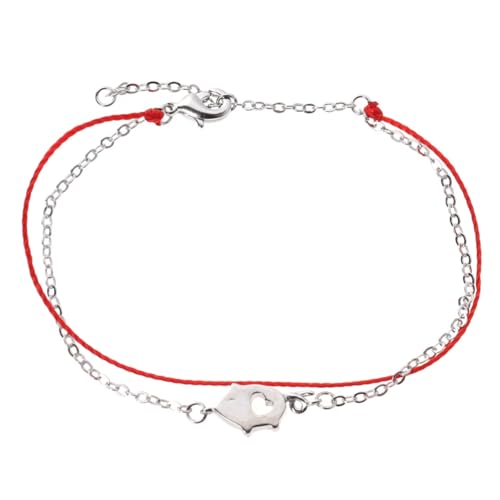 PACKOVE Glaube Seil Armband Jubiläumsgeschenke Frauen Armreif Handgefertigtes Seilarmband Bettelarmband Geschenkarmband Handgefertigte Charm-armbänder Handschlaufe Glücklich Fräulein von PACKOVE