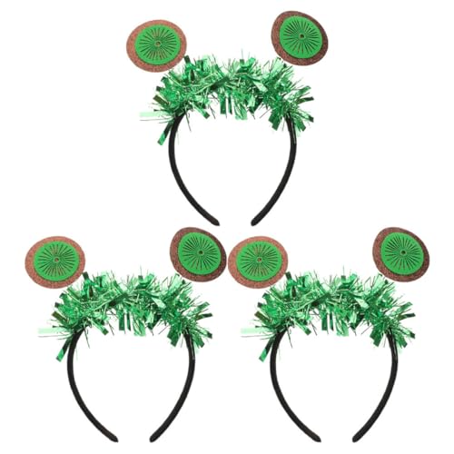 PACKOVE 3stücke Glitzer Kiwi Haarband Mit Tinsel Für Partys Geburtstage Und Festivals Bequeme Und Modische Kopfbedeckung Für Junge Mädchen Und Erwachsene Für Feiertage Und Besondere von PACKOVE